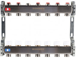 Для отопления Rommer 1&quot;/3/4&quot;x7 с запорными клапанами (RMS-3200-000007)