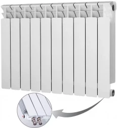 Биметаллический радиатор отопления RIFAR BASE VENTIL R 350 x11