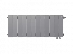 Биметаллический радиатор отопления Royal Thermo PianoForte 300 12 секций Silver Satin VDR