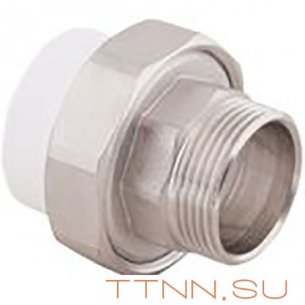 Муфта РосТурПласт комбинированная разъемная (американка), наруж. резьба  50х1 1/2&quot; арт.10649
