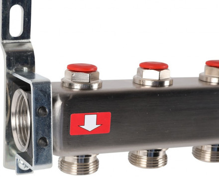 Для отопления Rommer 1&quot;/3/4&quot;x7 с запорными клапанами (RMS-3201-000007)