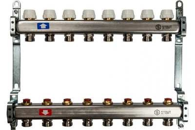 Коллектор с запорными клапанами STOUT SMS 0922 000008