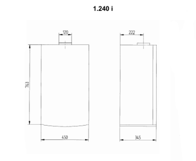 Настенный газовый котел Baxi LUNA 3 Comfort 1.240 i (комплект подключения бойлера)