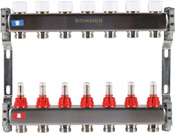 Для отопления Rommer 1&quot;/3/4&quot;x7 с расходомерами (RMS-1200-000007)