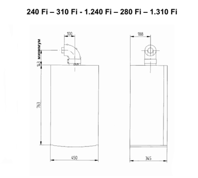 Настенный газовый котел Baxi LUNA 3 Comfort 1.240 Fi (комплект подключения бойлера)