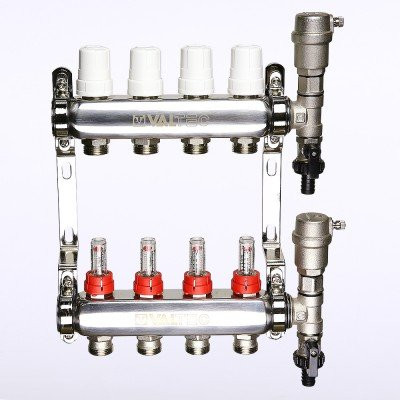 Коллекторный блок со встроенными расходомерами Valtec VTc.589.EMNX.0605 1&quot;, 5 x 3/4&quot; евроконус