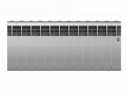 Биметаллический радиатор Royal Thermo Biliner 350 VD 12 секц. Silver Satin