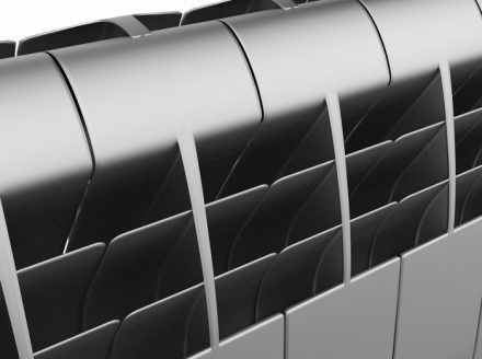 Биметаллический радиатор Royal Thermo Biliner 350 VD 12 секц. Silver Satin