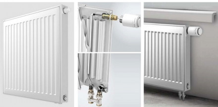 Стальной панельный радиатор Тип 21 Royal Thermo VENTIL COMPACT VC21-450-600 RAL9016