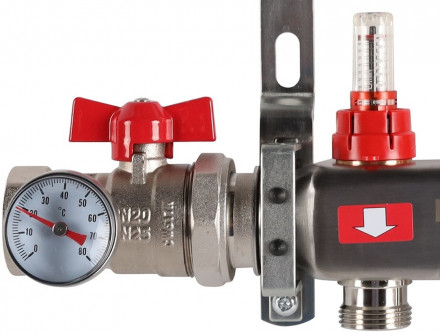 Для отопления Rommer 1&quot;/3/4&quot;x7 с расходомерами (RMS-1210-000007)