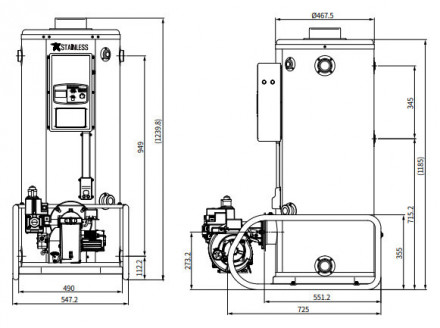 Напольный газовый котел Navien 735GTD