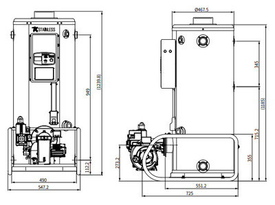 Напольный газовый котел Navien 735GTD