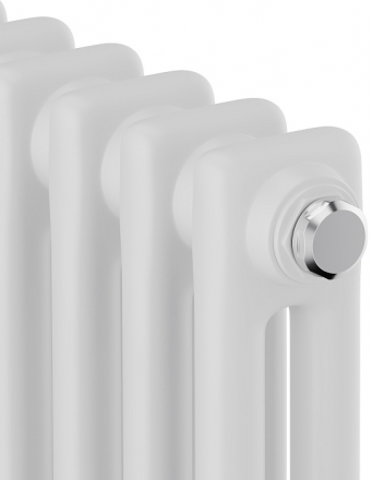 Стальной трубчатый радиатор 2-колончатый Royal Thermo Insignia VC2180 - 12 секц. RAL9016, нижнее 1/2