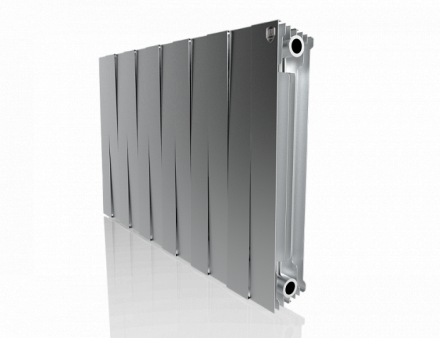 Биметаллический радиатор Royal Thermo Pianoforte 500 VD 12 секц. Silver Satin