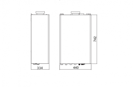 Настенный газовый котел 28 кВт Thermex EuroElite F28