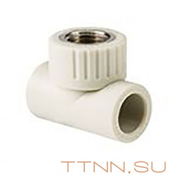 Тройник РосТурПласт PN25 комбинированный, внутр. резьба 25х1/2&quot; арт.10987