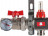 Для отопления Rommer 1&quot;/3/4&quot;x8 с расходомерами (RMS-1210-000008)