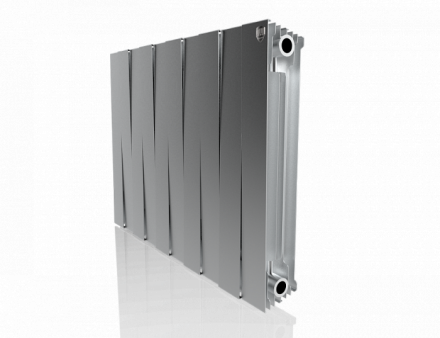 Биметаллический радиатор Royal Thermo Pianoforte 500 VD 10 секц. Silver Satin