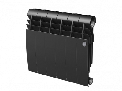 Биметаллический радиатор Royal Thermo Biliner 350 VD 6 секц. Noir Sable
