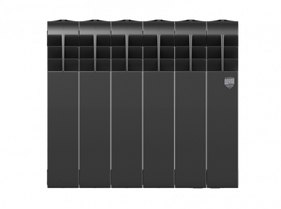 Биметаллический радиатор Royal Thermo Biliner 350 VD 6 секц. Noir Sable