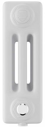 Стальной трубчатый радиатор 3-колончатый Royal Thermo Insignia VC3030 - 34 секц. RAL9016, нижнее 1/2