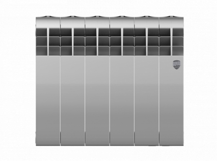 Биметаллический радиатор Royal Thermo Biliner 350 VD 6 секц. Silver Satin