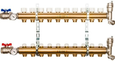 Коллектор регулируемый для теплого пола STOUT SMB 0468 000010