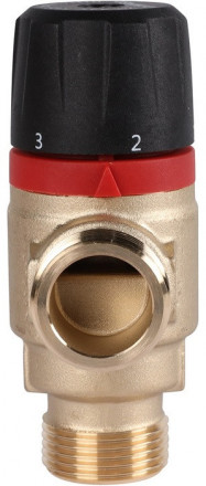 Смесительный клапан Rommer 3/4&quot; НР 20-43°С KV 1,6 (RVM-0121-164320) боковое смешивание