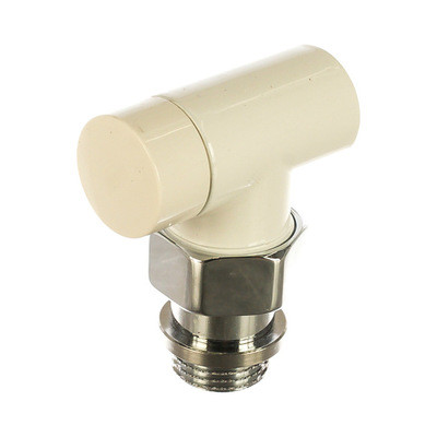 Угловой запорный клапан SR Rubinetterie 1/2 белый Tondera Light (запорный)