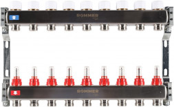 Для отопления Rommer 1&quot;/3/4&quot;x9 с расходомерами (RMS-1200-000009)