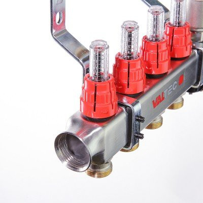 Коллекторный блок Valtec 1&quot;, 2 x 3/4&quot; евроконус VTc.586.EMNX.0602