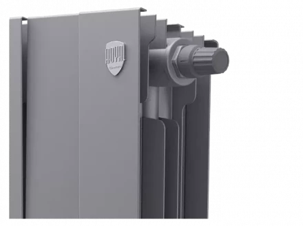 Биметаллический радиатор отопления Royal Thermo PianoForte 300 14 секций Silver Satin VDR