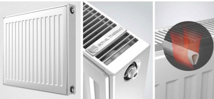 Стальной панельный радиатор Тип 21 Royal Thermo COMPACT C21-450-2600 RAL9016