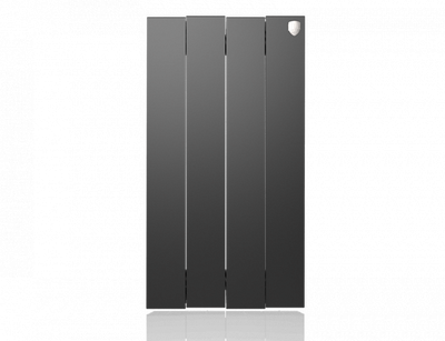 Биметаллический радиатор Royal Thermo Pianoforte 500 VD 4 секц. Noir Sable