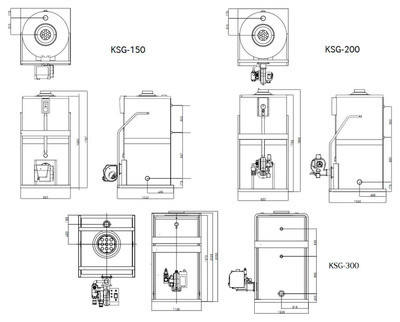 Напольный газовый котел &gt; 300 кВт Kiturami KSG-300 (349 кВт)