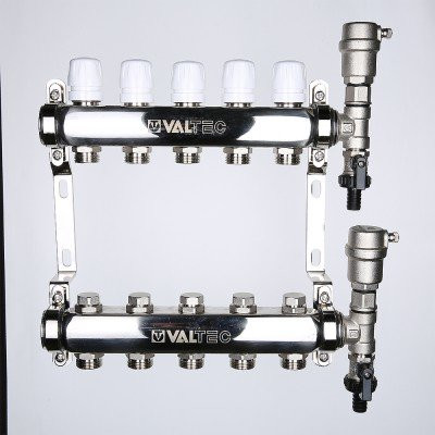 Коллекторный блок Valtec VTc.588.EMNX.0607 1&quot;, 7х 3/4&quot; евроконус