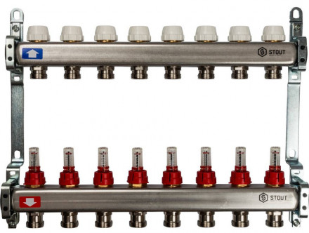 Коллектор с расходомерами STOUT SMS 0917 000008