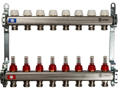 Коллектор с расходомерами STOUT SMS 0917 000008