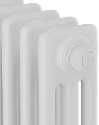 Стальной трубчатый радиатор 3-колончатый Royal Thermo Insignia VC3180 - 06 секц. RAL9016, нижнее 1/2