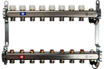Коллектор с запорными клапанами STOUT SMS-0932-000008