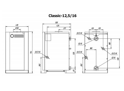 Напольный газовый котел Лемакс Classic-12,5