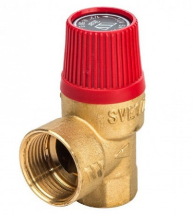 Клапан предохранительный Wester 1/2&quot; 3бар с отв.1/4&quot;