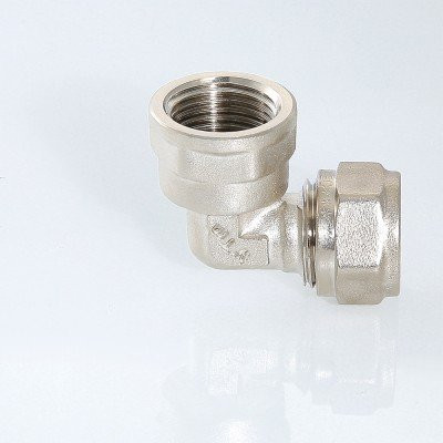 Фитинг обжимной угольник 90° VALTEC VTm.352.N.002005 20x3/4 с переходом на внутреннюю резьбу