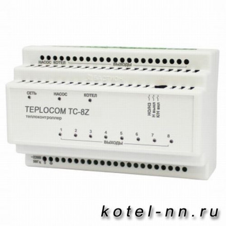 Теплоконтроллер для лучевой системы отопления TEPLOCOM Луч TC-8Z