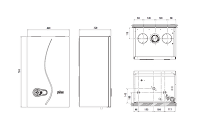 Настенный газовый котел Ferroli Bluehelix TECH S 45H (0T2D5IWA)
