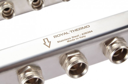 Для отопления Royal Thermo 1&quot; ВР-3/4&quot; НР, 2 выхода, нерж. (RTE 51.102)