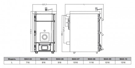 Твердотопливный котел Kentatsu MAX–10