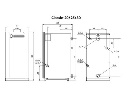 Напольный газовый котел Лемакс Classic-20