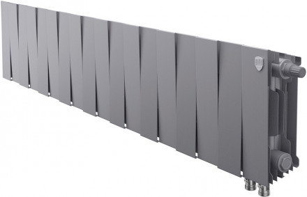 Биметаллический радиатор Royal Thermo Pianoforte 200 VD 18 секц. Silver Satin