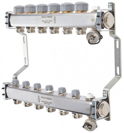 Для отопления Royal Thermo 1&quot; ВР-3/4&quot; НР, 3 выхода, нерж. (RTE 51.103)